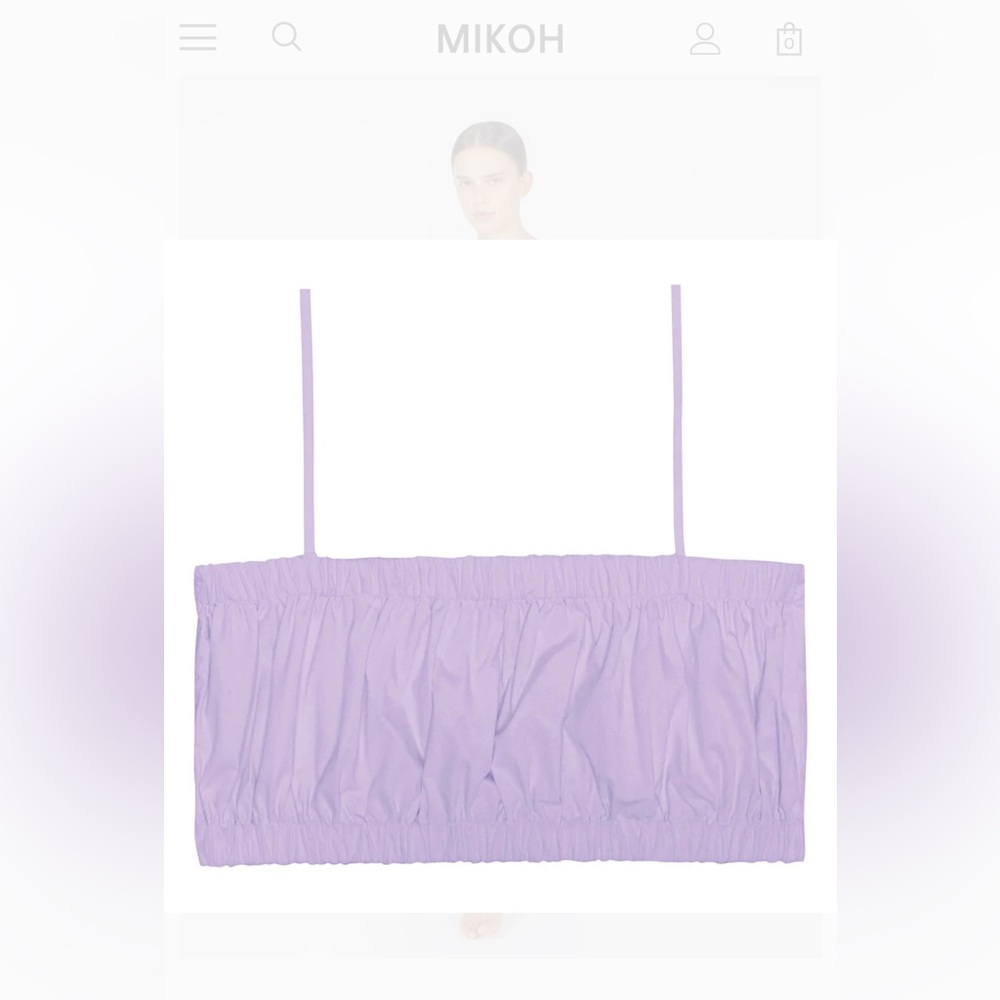 Mikoh Lavender Ruched Bandeau